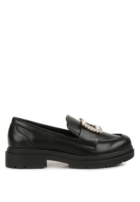 Bossi Loafers With Buckle Embellishment - Drakoi Marketplace