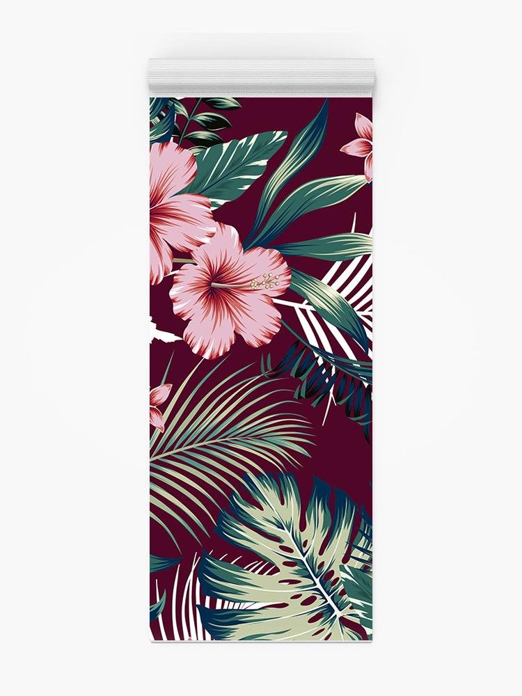 Botanical Tropical Pattern Yoga Mat -Image by Shutterstock - Drakoi Marketplace