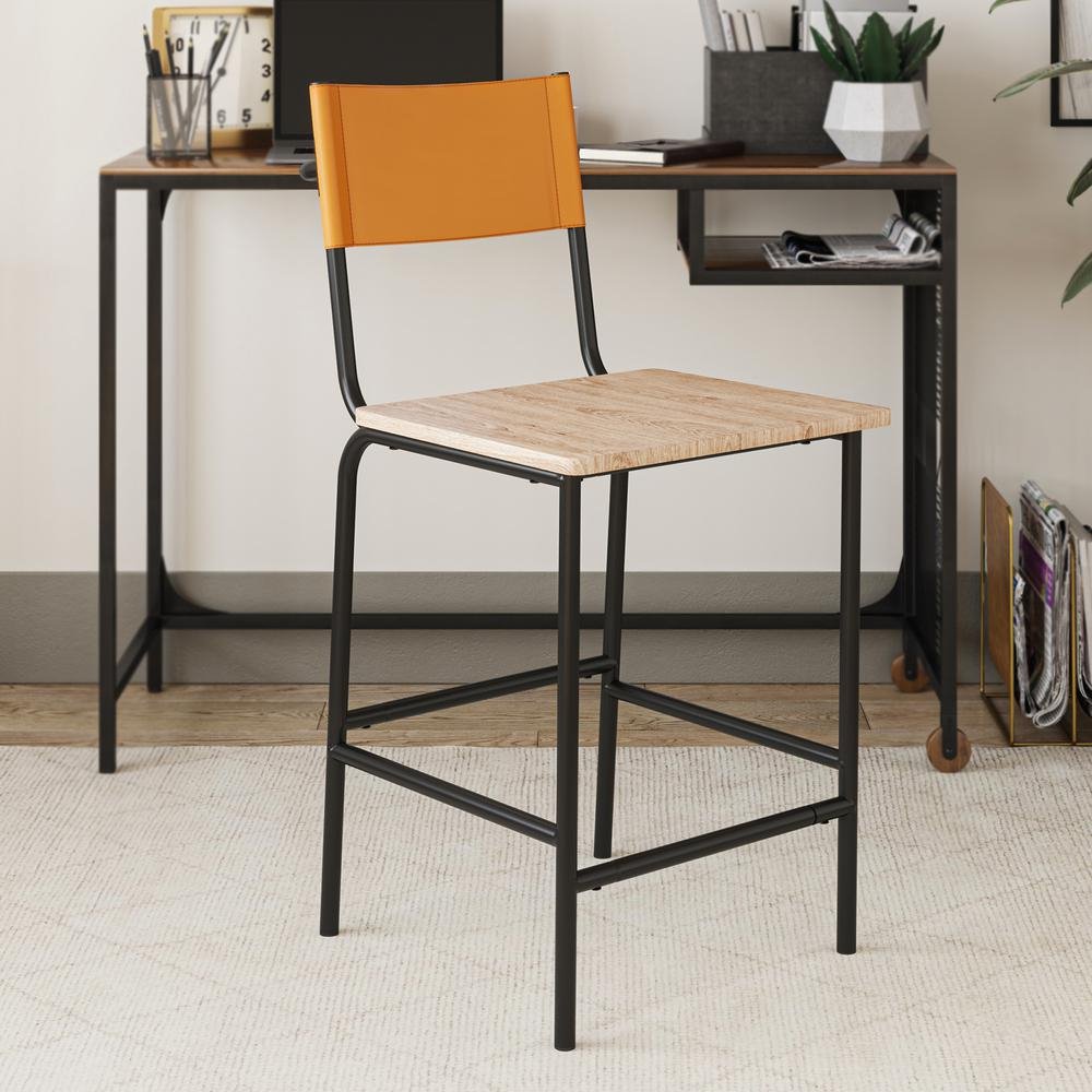 Boulevard Cafe Counter Stool Bl&Camel 3A - Drakoi Marketplace