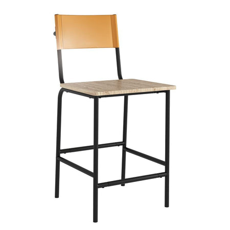 Boulevard Cafe Counter Stool Bl&Camel 3A - Drakoi Marketplace