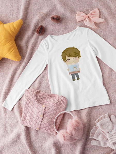 Boy Carrying His Pet Hamster T-shirt -Image by Shutterstock - Drakoi Marketplace