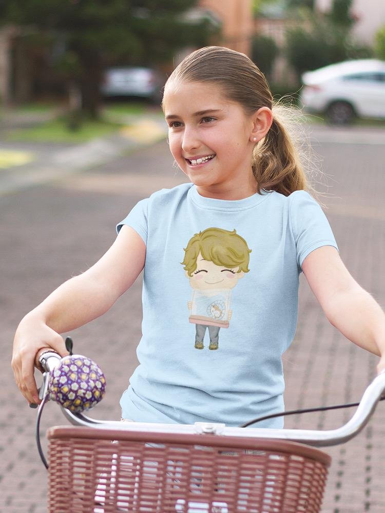 Boy Carrying His Pet Hamster T-shirt -Image by Shutterstock - Drakoi Marketplace