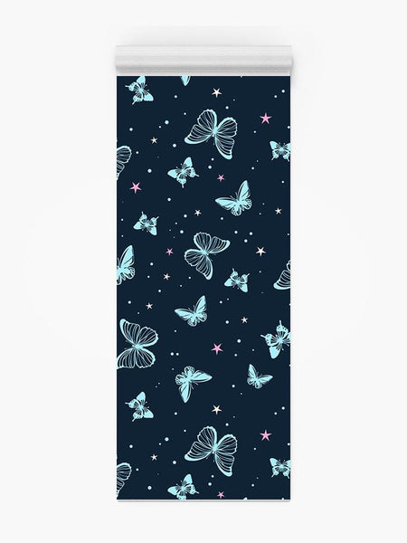 Butterflies And Stars Yoga Mat -Image by Shutterstock - Drakoi Marketplace