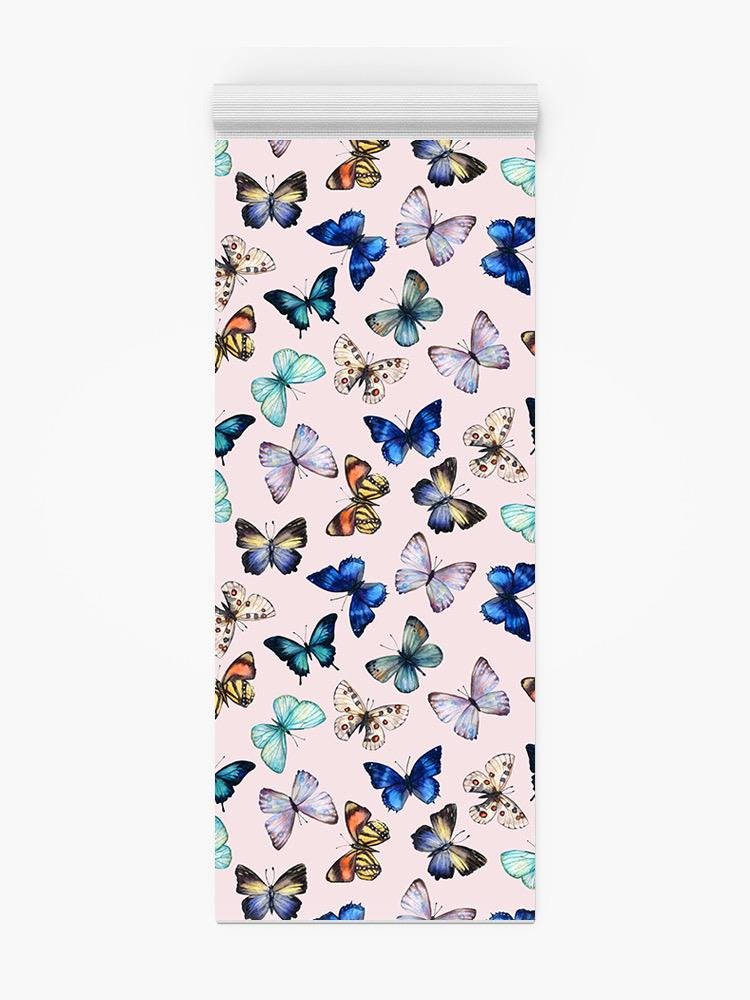 Butterflies In Different Colors Yoga Mat -Image by Shutterstock - Drakoi Marketplace