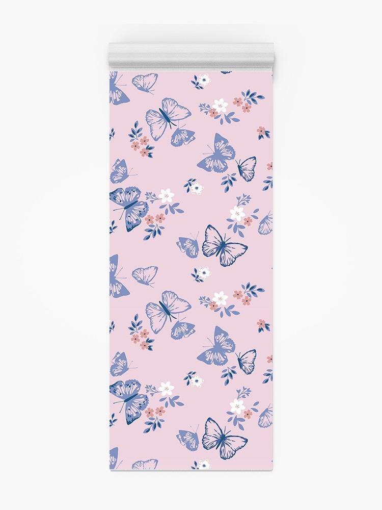 Butterflies In Pink. Yoga Mat -Image by Shutterstock - Drakoi Marketplace