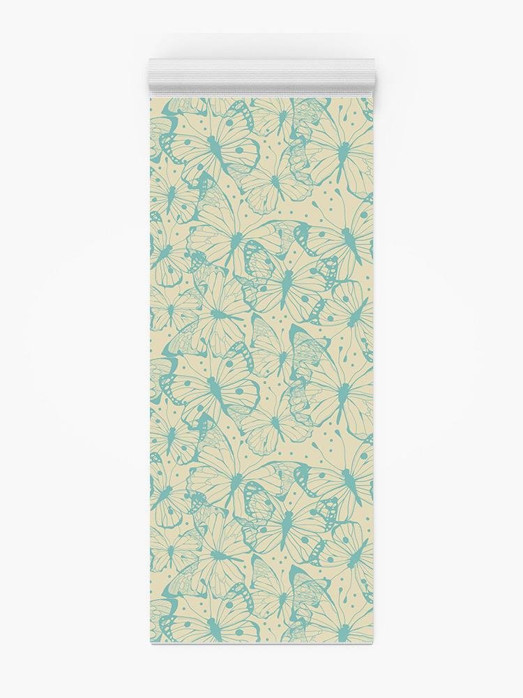 Butterfly Outlines. Yoga Mat -Image by Shutterstock - Drakoi Marketplace