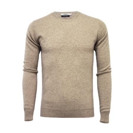 Camel Cashmere Crew Neck Sweater - Drakoi Marketplace