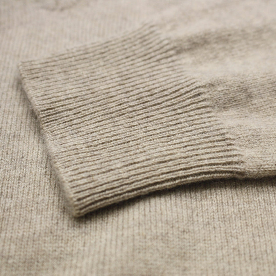 Camel Cashmere Crew Neck Sweater - Drakoi Marketplace