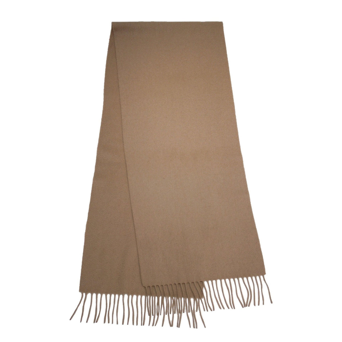 Camel Cashmere Scarf Woven Plain - Drakoi Marketplace