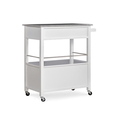 Cameron Kitchen Cart With Granite Top - Drakoi Marketplace