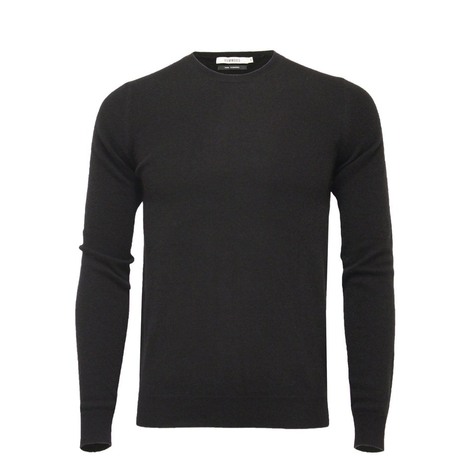 Cashmere Crew Neck Sweater black - Drakoi Marketplace