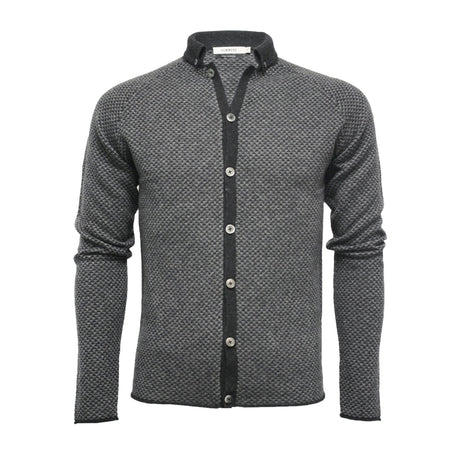 Cashmere Diamond Stitch Knitted Shirt - Drakoi Marketplace