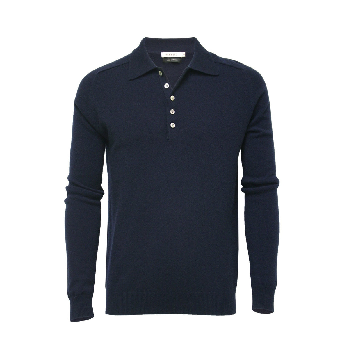 Cashmere Polo Neck Sweater Porter Navy - Drakoi Marketplace