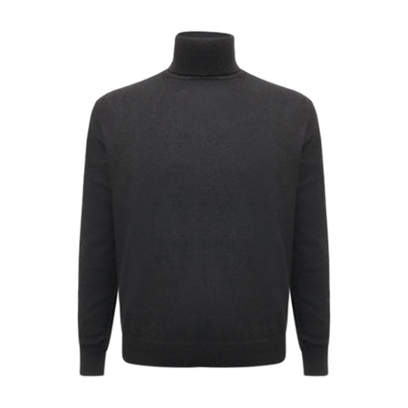 Cashmere Roll Neck Sweater Black - Drakoi Marketplace