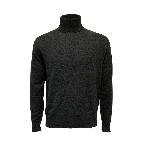 Cashmere Roll Neck Sweater Charcoal - Drakoi Marketplace