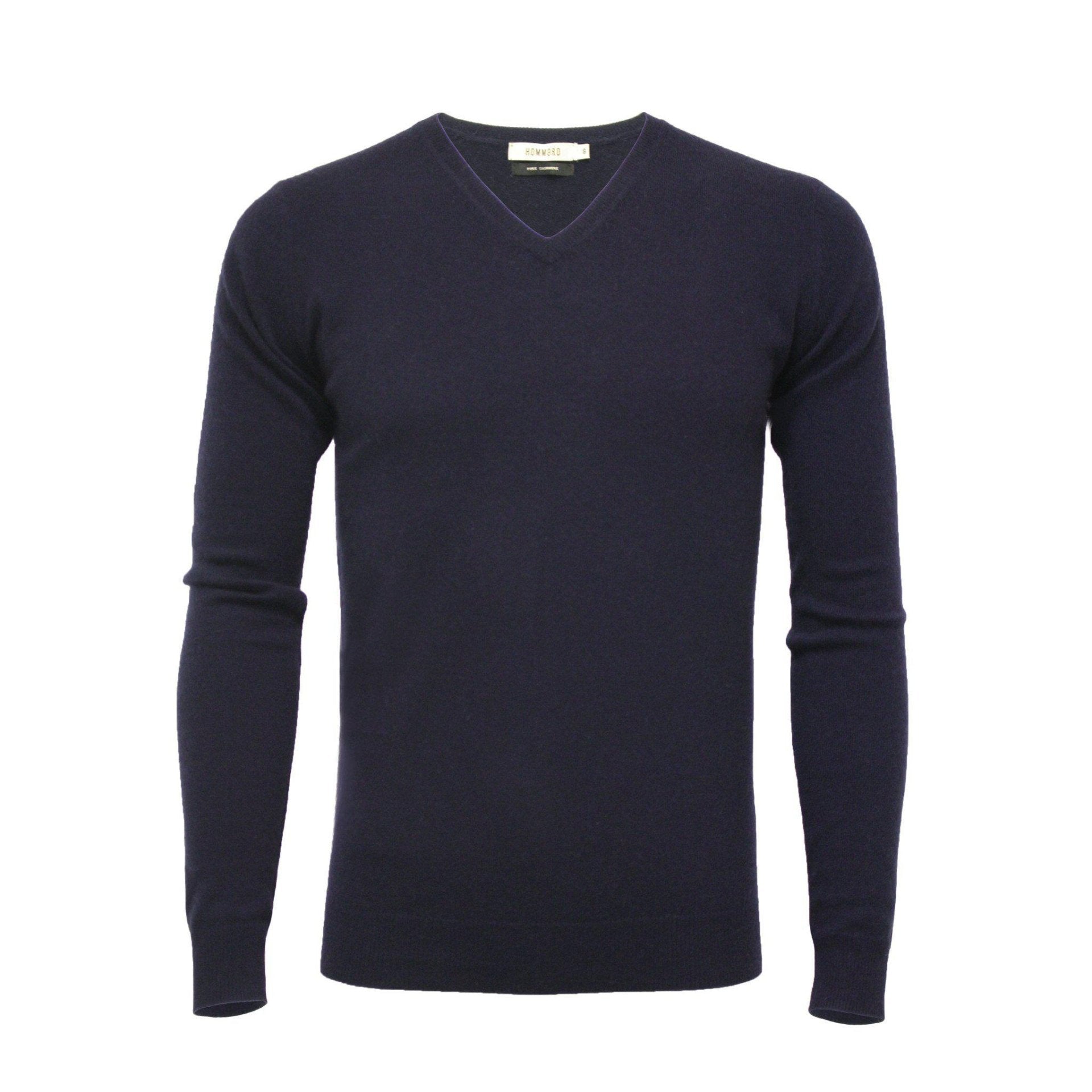 Cashmere V Neck Sweater Dark Navy - Drakoi Marketplace