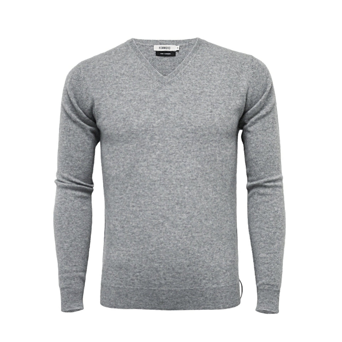 Cashmere V Neck Sweater Silver Grey - Drakoi Marketplace