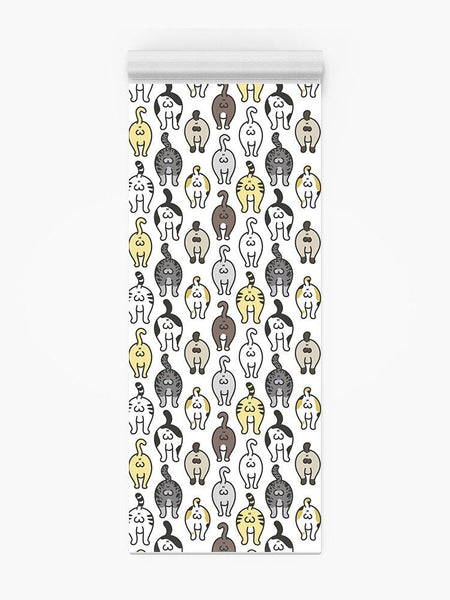 Cat Butts Yoga Mat -Image by Shutterstock - Drakoi Marketplace