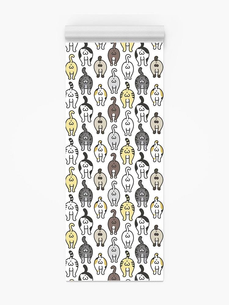 Cat Butts Yoga Mat -Image by Shutterstock - Drakoi Marketplace