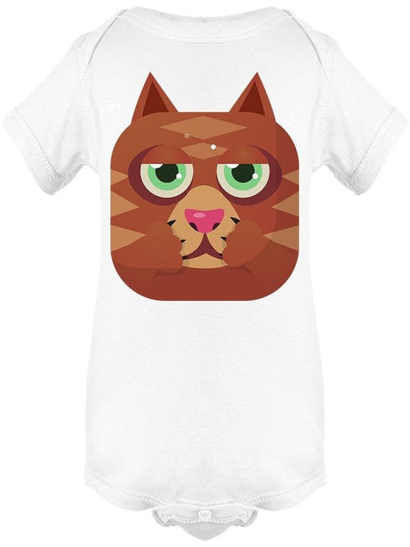 Cat Square Icon Colorful Bodysuit Baby's -Image by Shutterstock - Drakoi Marketplace