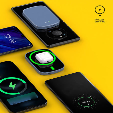 Chargomate Magnetic Portable Wireless Charger And Power Bank For Apple And Android - Drakoi Marketplace