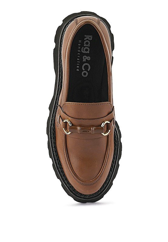 Chaviot Chunky Leather Loafers - Drakoi Marketplace