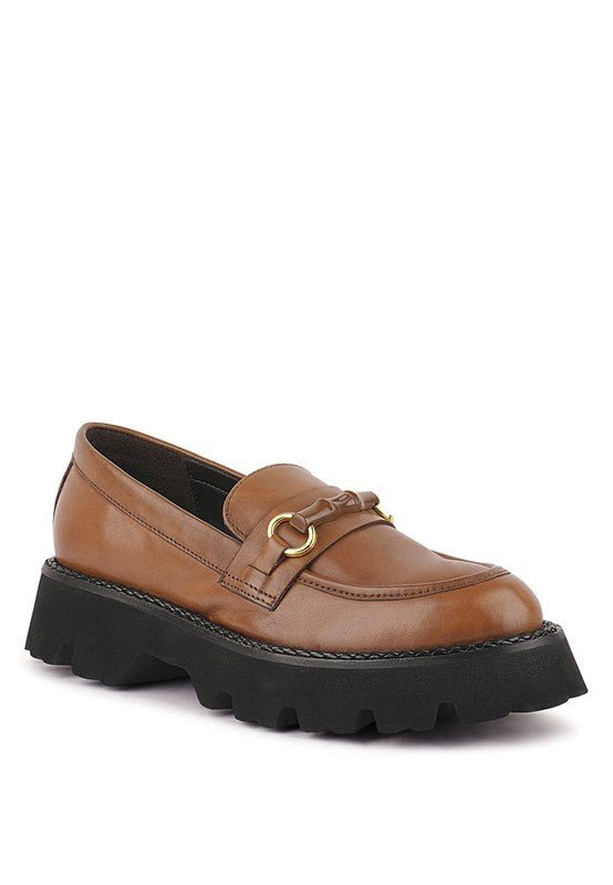 Chaviot Chunky Leather Loafers - Drakoi Marketplace