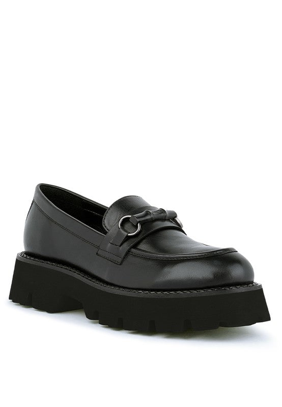 Chaviot Chunky Leather Loafers - Drakoi Marketplace