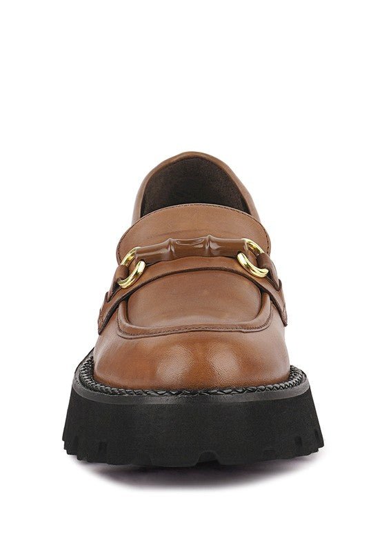 Chaviot Chunky Leather Loafers - Drakoi Marketplace