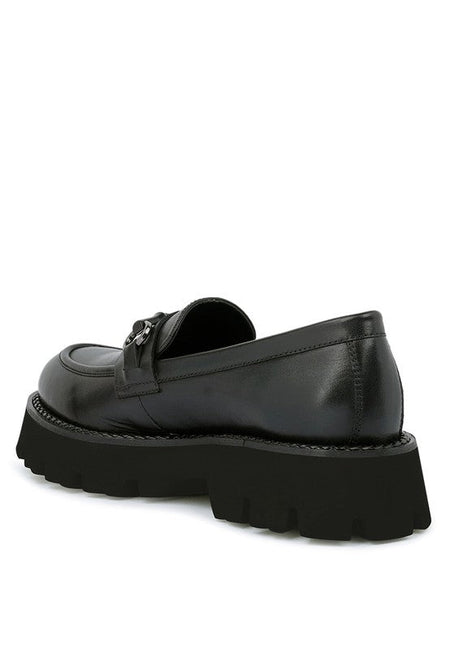 Chaviot Chunky Leather Loafers - Drakoi Marketplace