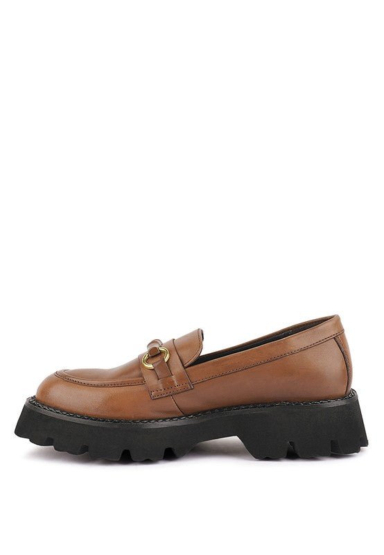 Chaviot Chunky Leather Loafers - Drakoi Marketplace