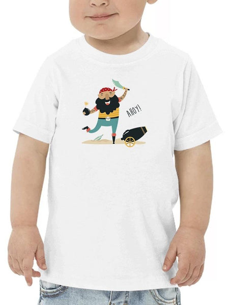 Cheerful Pirate In Bandana T-shirt -Image by Shutterstock - Drakoi Marketplace