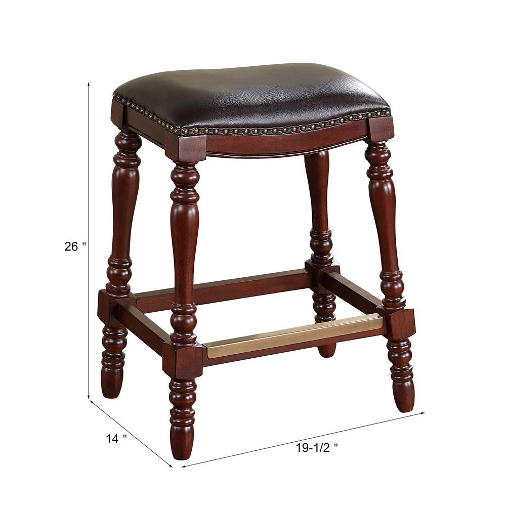 Chester Saddle Seat Counter Stool - Drakoi Marketplace