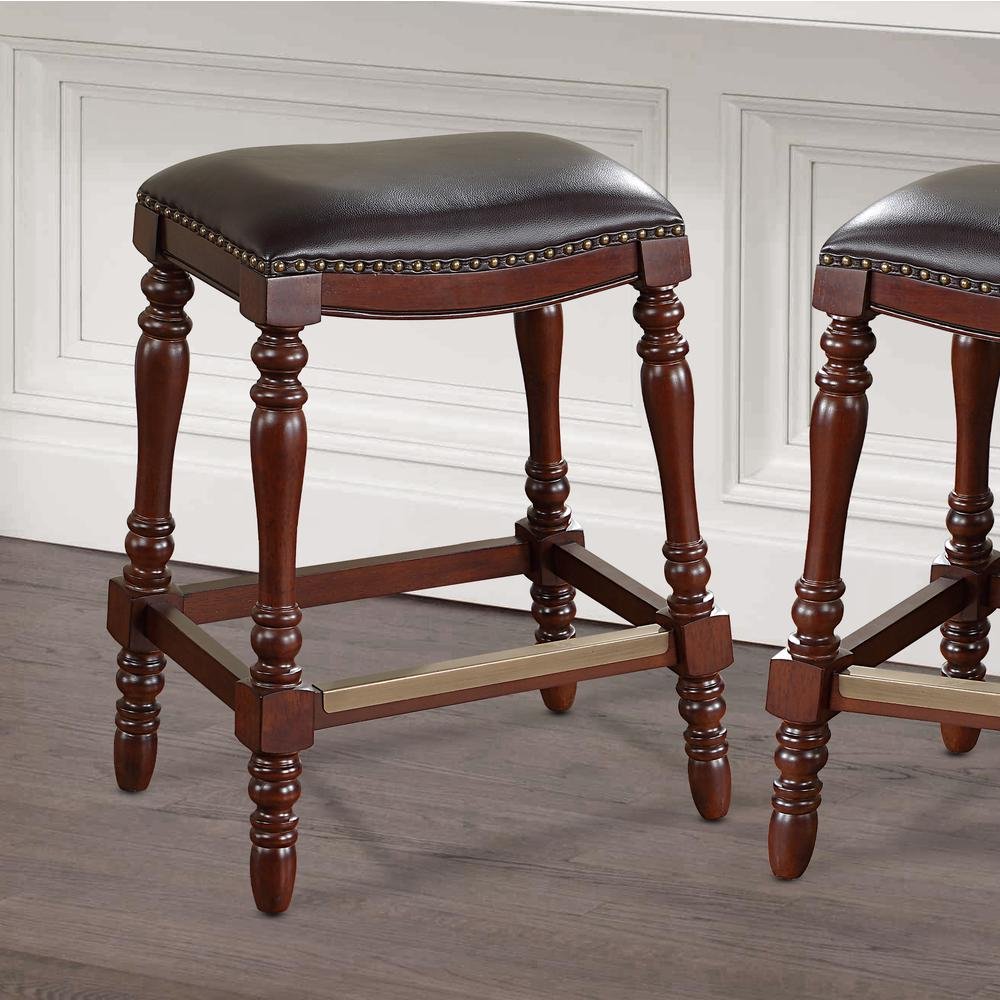 Chester Saddle Seat Counter Stool - Drakoi Marketplace