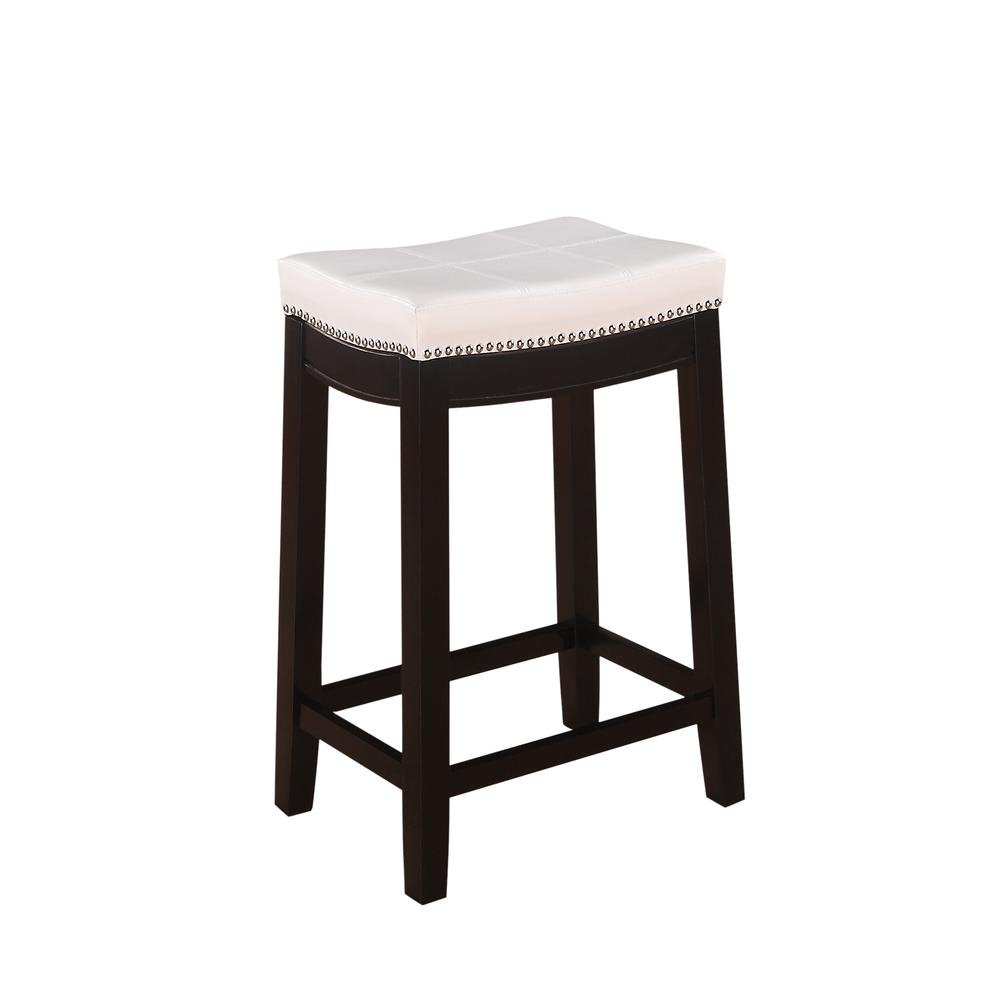 Claridge White Pu Counter Stool - Drakoi Marketplace