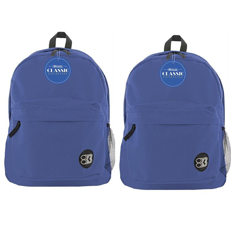 Classic Backpack 17" Blue, Pack of 2 - Drakoi Marketplace