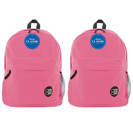 Classic Backpack 17" Fuchsia, Pack of 2 - Drakoi Marketplace