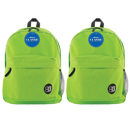 Classic Backpack 17" Lime Green, Pack of 2 - Drakoi Marketplace