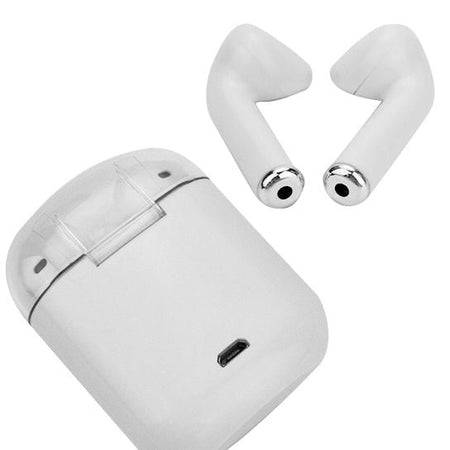 Clear Top Dual Chamber Wireless Bluetooth Earphones With Charging Box - Drakoi Marketplace