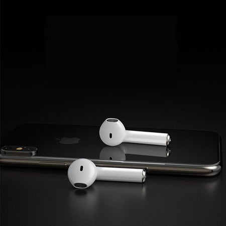 Clear Top Dual Chamber Wireless Bluetooth Earphones With Charging Box - Drakoi Marketplace