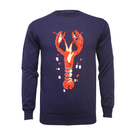 Crew Neck Lobster Intarsia - Drakoi Marketplace