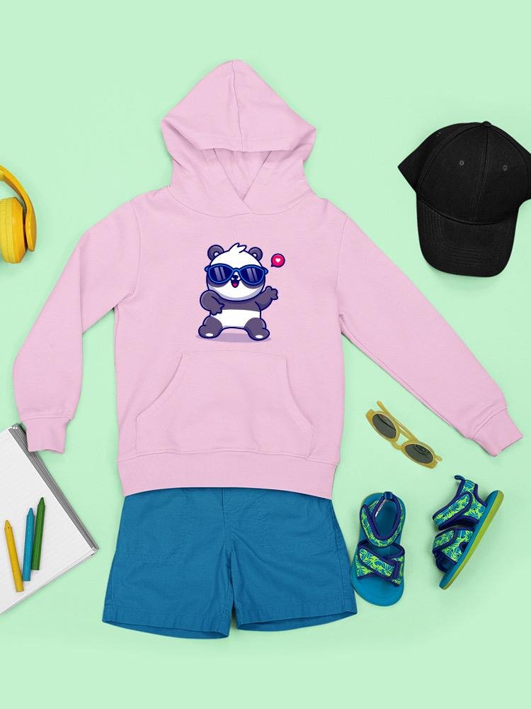 Cute Cool Panda W Sunglasses Hoodie -Image by Shutterstock - Drakoi Marketplace