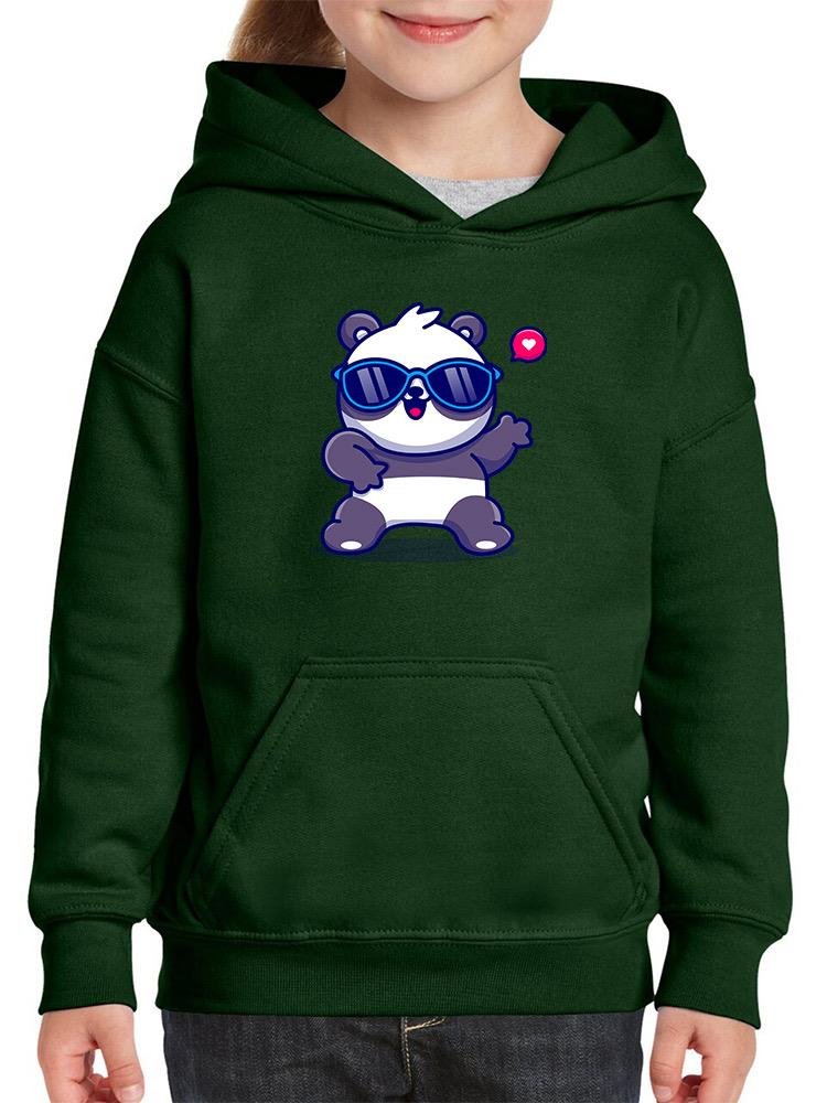 Cute Cool Panda W Sunglasses Hoodie -Image by Shutterstock - Drakoi Marketplace