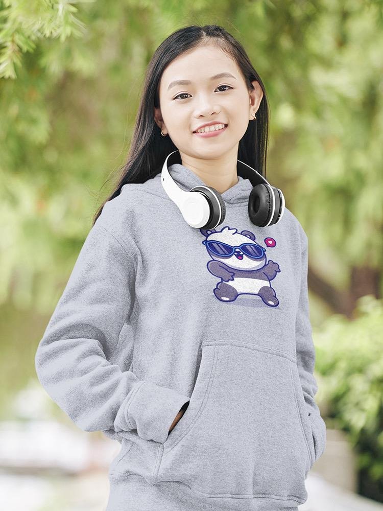 Cute Cool Panda W Sunglasses Hoodie -Image by Shutterstock - Drakoi Marketplace