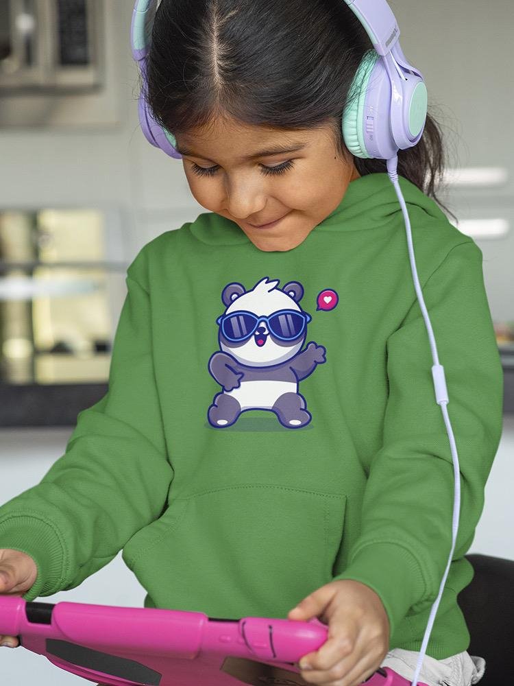 Cute Cool Panda W Sunglasses Hoodie -Image by Shutterstock - Drakoi Marketplace