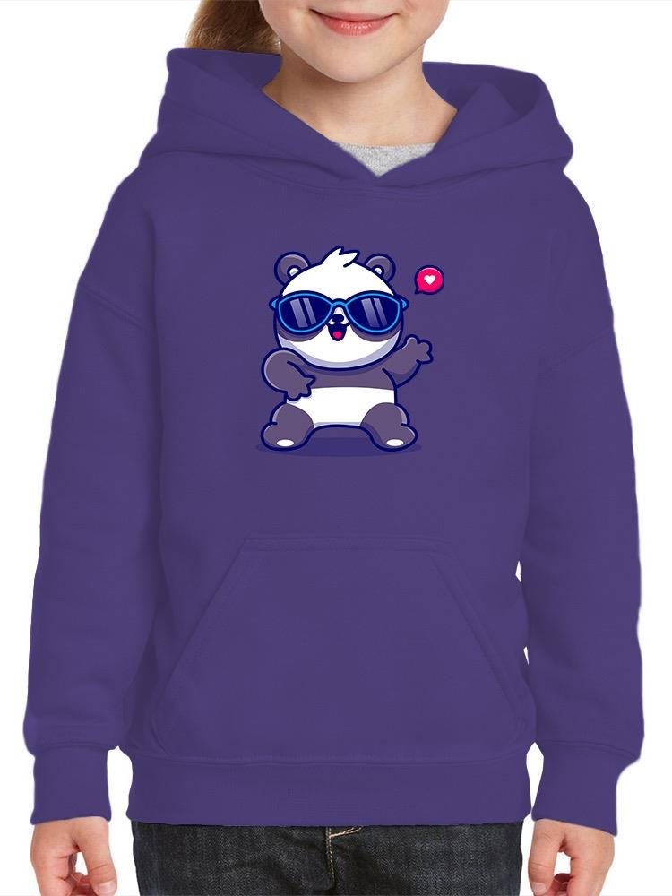 Cute Cool Panda W Sunglasses Hoodie -Image by Shutterstock - Drakoi Marketplace