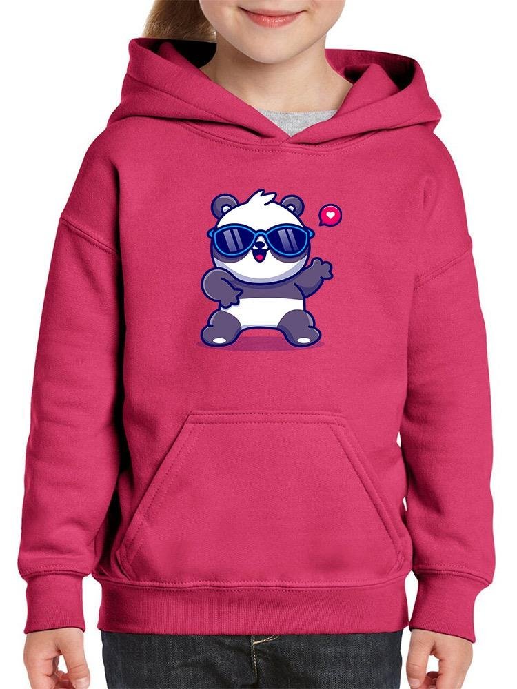 Cute Cool Panda W Sunglasses Hoodie -Image by Shutterstock - Drakoi Marketplace