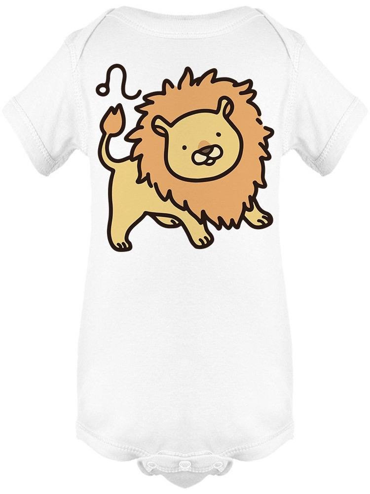 Cute Little Lion Leo Sign Bodysuit Baby's -Image by Shutterstock - Drakoi Marketplace