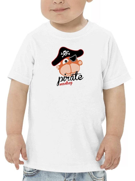 Cute Pirate Monkey Art T-shirt -Image by Shutterstock - Drakoi Marketplace