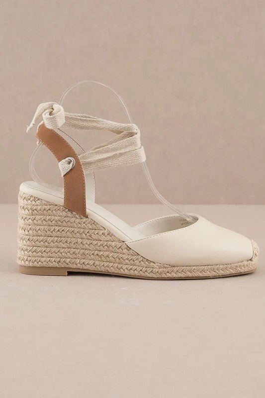 D-ALONDRA-ESPADRILLE, LACE UP, WEDGE - Drakoi Marketplace